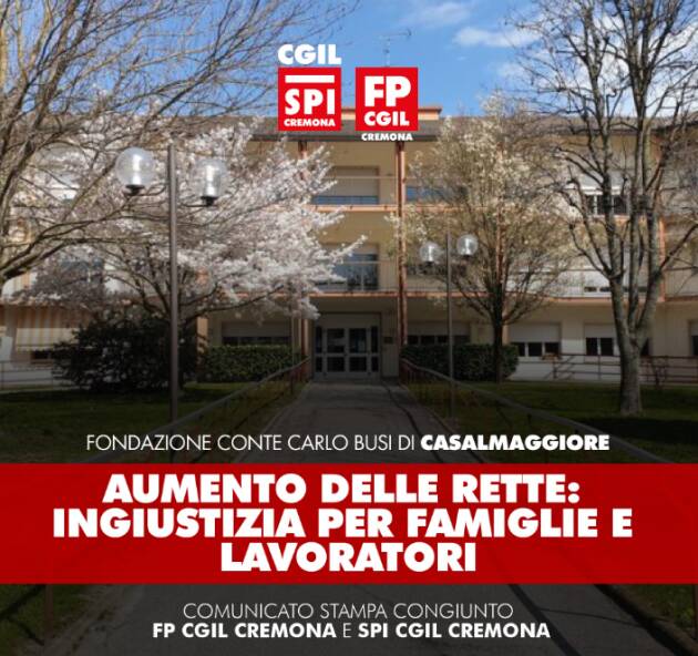 ANZIANI AUMENTO DELLE RETTE: BASTA SCARICARE I COSTI SU FAMIGLIE E LAVORATORI!
