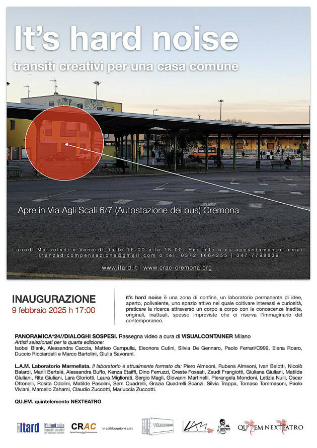(CR) It’s hard noise  Inaugurazione Domenica 9 Febbraio 2025 h. 17.00