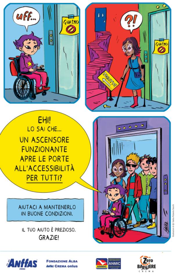 Anffas Crema Ets Aps, una vignetta per l’accessibilità