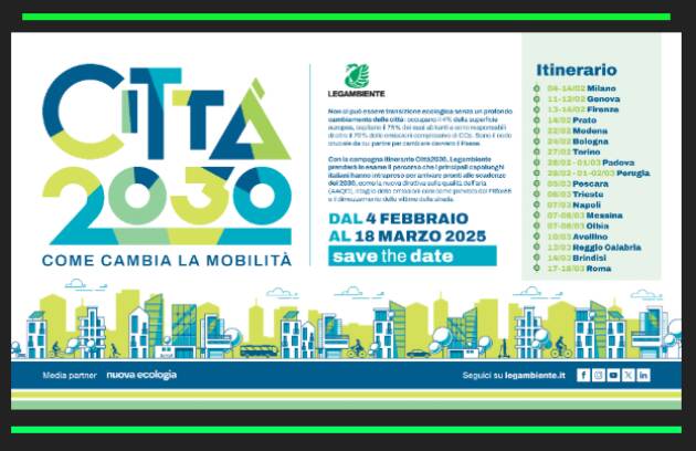 Legambiente Mal’Aria 2025 di Legambiente, per rispettare i nuovi parametri europei 2030