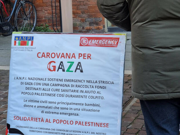 (CR) Anpi ed Emergensy hanno raccolto i fondi per Gaza