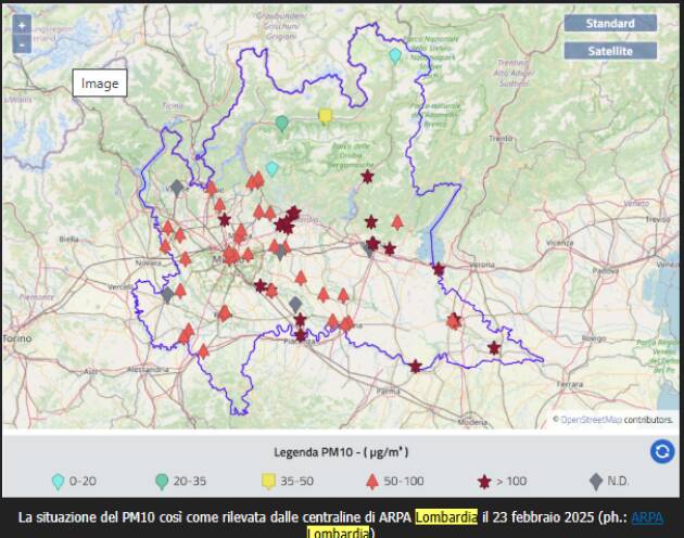 Legambiente Polveri sottili alle stelle in tutta la pianura padana da sabato