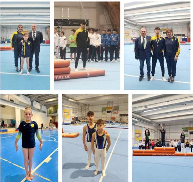CASTELLEONE  PIOGGIA DI MEDAGLIE PER LA GINNASTICA GIALLOBLU
