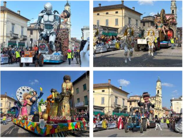 CARNEVALE CREMASCO SECONDA PARATA BACIATA DAL SOLE E DA MIGLIAIA DI VISITATORI
