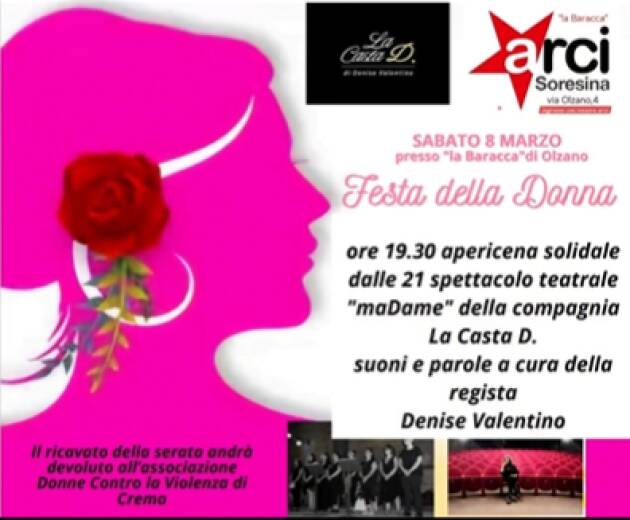 Arci Soresina Si festeggia l'8 marzo anche il 9