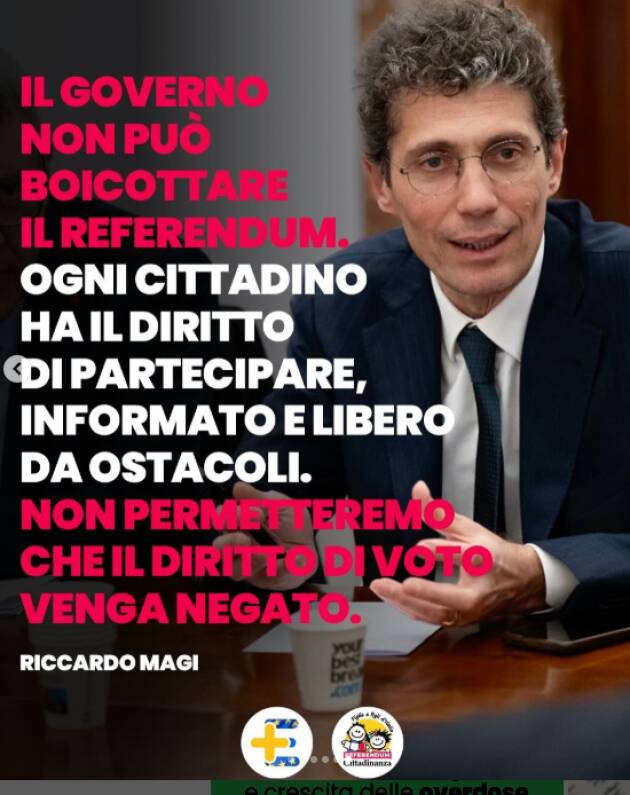 PiuEuropa IL GOVERNO VUOLE BOICOTTARE I REFERENDUM