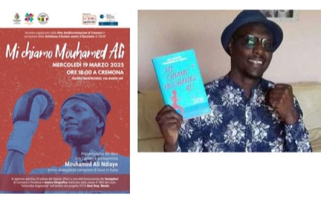 (CR) Il 19 marzo al Teatro Monteverdi presentazione del libro Mi chiamo Mouhamed Alì