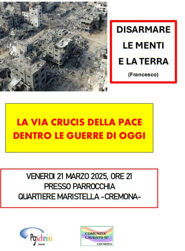 A Cremona Via crucis della pace dentro le guerre di oggi
