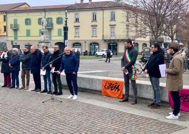 Crema  Roberto Mariani alla manifestazione per la Giornata della Memoria