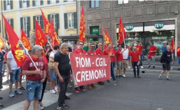 SCIOPERO METALMECCANICI IL 28 MARZO A CREMONA