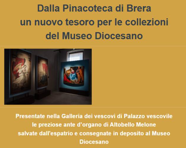 Musei Diocesi Da Brera a Cremona le ante d'organo di Altobello Melone