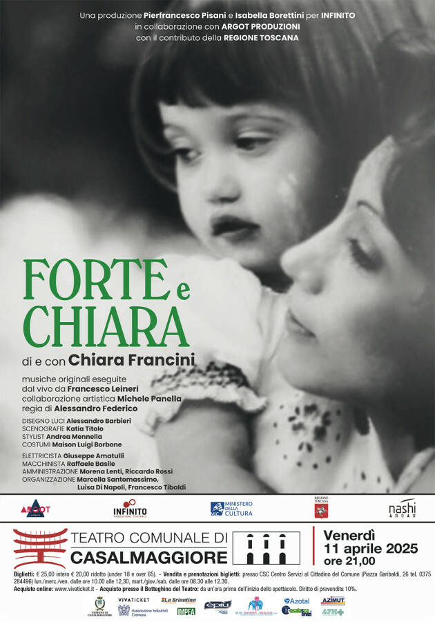 Teatro Casalmaggiore 'FORTE E CHIARA'  con Chiara Francini 
