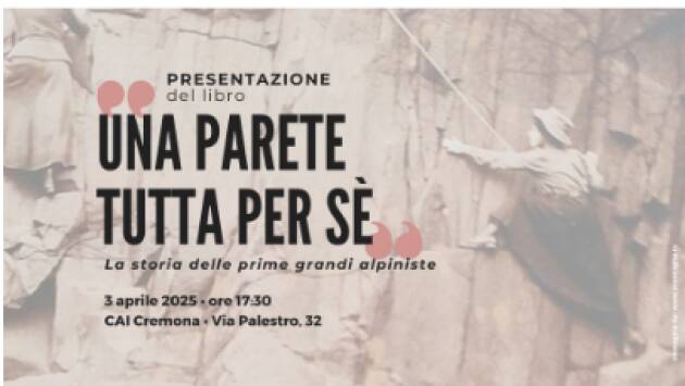 (CR) Presentazione libro 'Una parete tutta per se