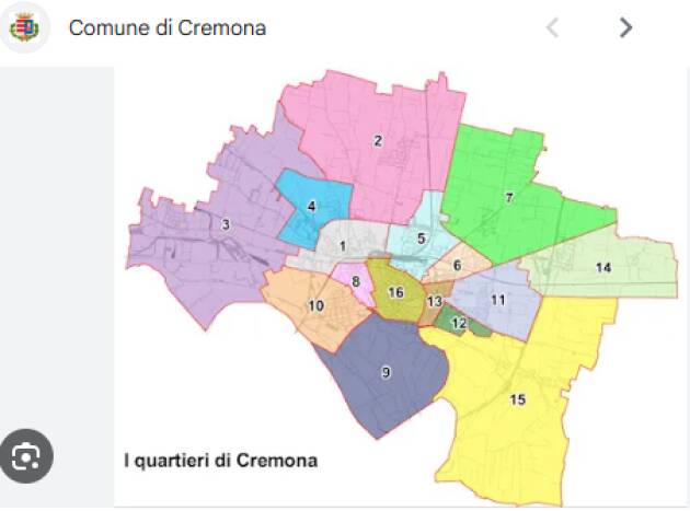 (CR) Rinnovo Comitati di Quartiere, le candidature per tutti i sei Direttivi