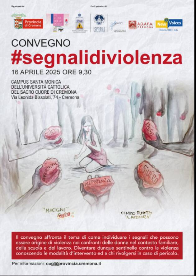 Provincia Cremona  Convegno #segnalidiviolenza