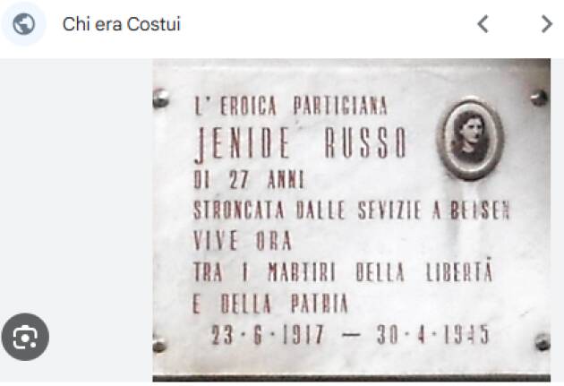 MILANO È MEMORIA. IL GIARDINO DI PIAZZALE BACONE DEDICATO A JENIDE RUSSO