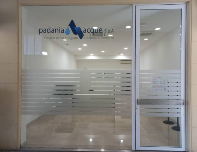Padania Acque l’ufficio clienti di Casalmaggiore trasferito presso Galleria Gorni