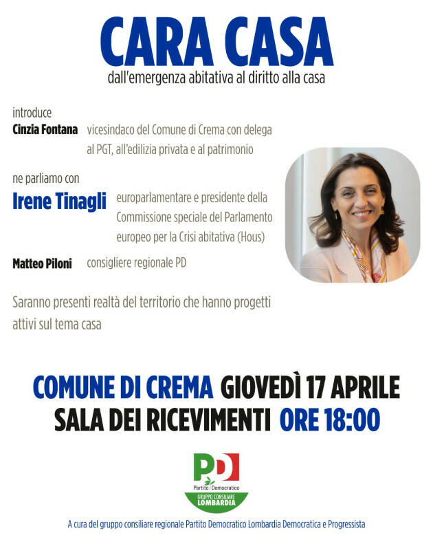 PD Crema CARA CASA - DALL'EMERGENZA ABITATIVA AL DIRITTO ALLA CASA