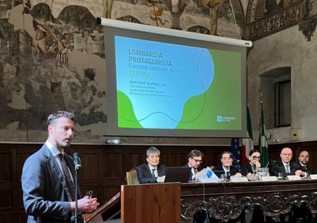 Crema, Fabio Bergamaschi, in occasione della visita odierna del presidente Fontana