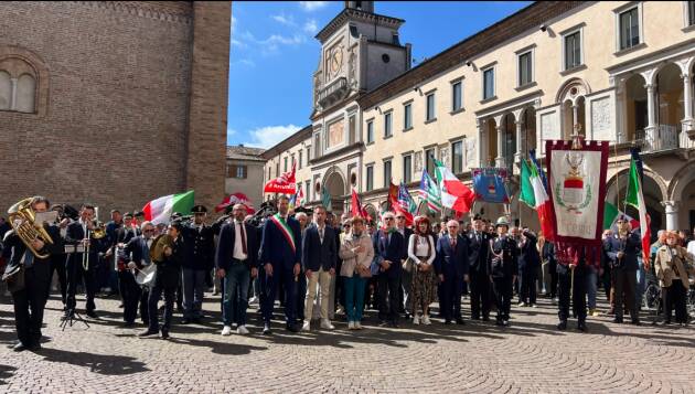 Crema 80esimo Liberazione  Il discorso del sindaco Fabio Bergamaschi