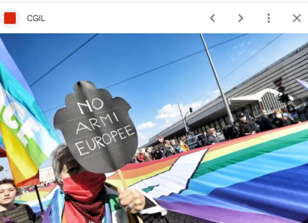 (CREMA) Schierarsi torna in piazza: No al riarmo europeo