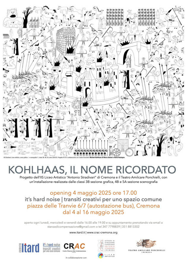 (CR) KOHLHAAS, IL NOME RICORDATO opening 4 maggio 2025 ore 17.00