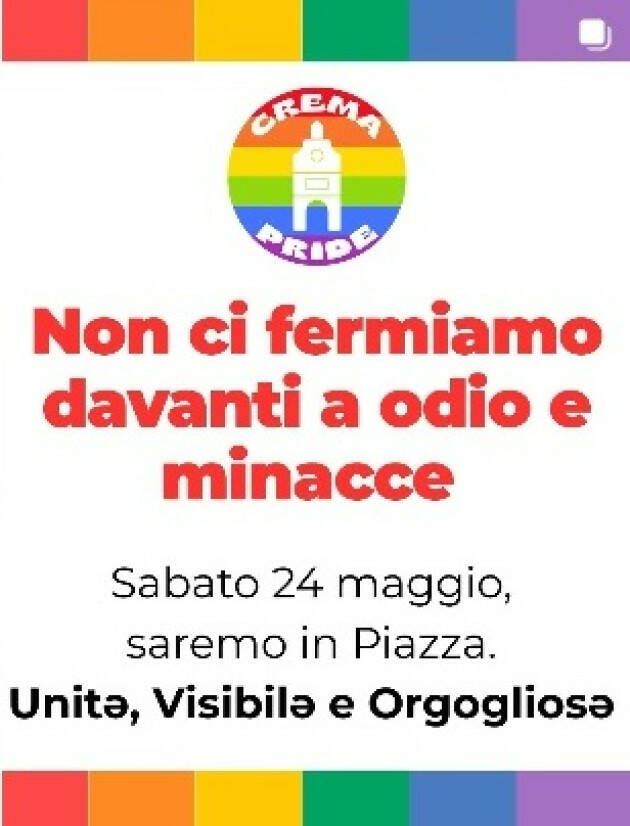 MANIFESTI CONTRO IL PRIDE A CREMA, PILONI (PD)