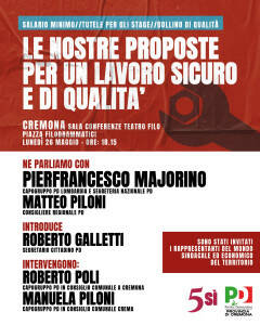 Pierfrancesco Majorino (PD) a Cremona per i Referendum 8-9 giugno  