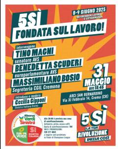 Crema  Referendum c/o ARCI San Bernardino con Tino Magni e Benedetta Scuderi (AVS)