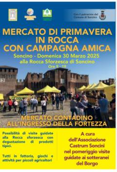 Coldiretti Il mercato di Campagna Amica alla Rocca Sforzesca di Soncino