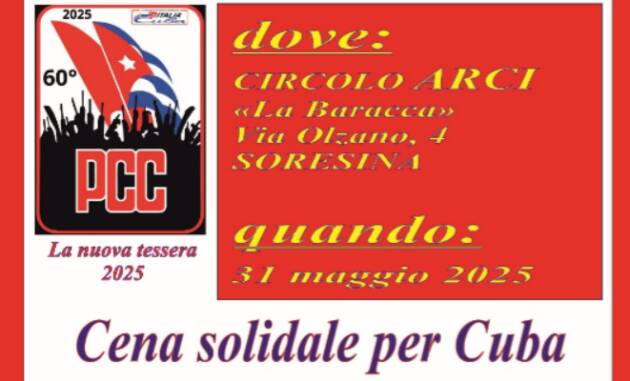Soresina Circolo HILDA GUEVARA festeggia il 60esimo del PCC