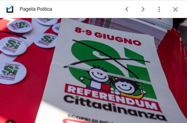 (CR) Comitato Referendum 5 SI Festa di Chiusura campagna Referendaria 8-9 giugno