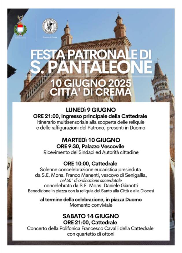 Celebrazione della festa Votiva del S. Patrono - San Pantaleone - Crema