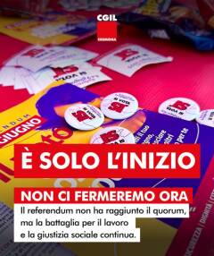 CGIL Cremona Referendum NON CI FERMEREMO ORA