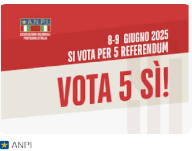(Roma) ANPI ABBIAMO SOSTENUTO LA CAMPAGNA REFERENDARIA PERCHÉ I TEMI  ERANO COSTITUZIONALI 