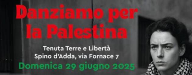 Anpi Spino d'Adda manifestazione per la sensibilizzazione sulla situazione di Gaza
