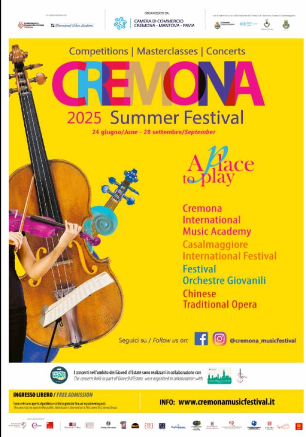 (CR) Summer Festival  15° edizione Eventi 12-13-14  LUGLIO