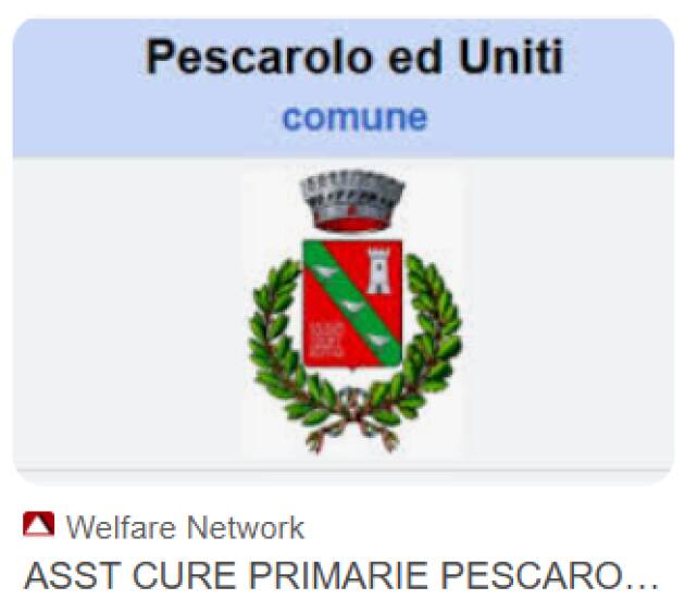 ASST CR CURE PRIMARIE PESCAROLO ED UNITI L’AMBULATORIO MEDICO  TERMINA L’ATTIVITA