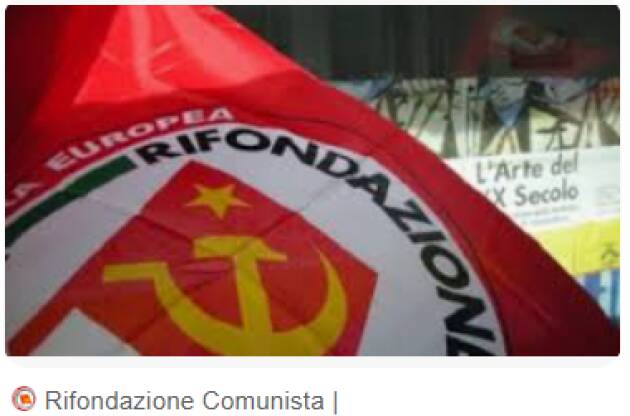 Como RIFONDAZIONE: BASTA MORTI! SUBITO POTENZIAMENTO DEGLI ENTI DI CONTROLLO