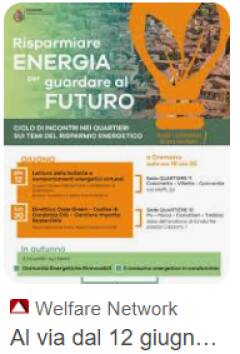 (CR) Risparmiare energia per guardare al futuro: il 30 giugno incontro quartiere Po