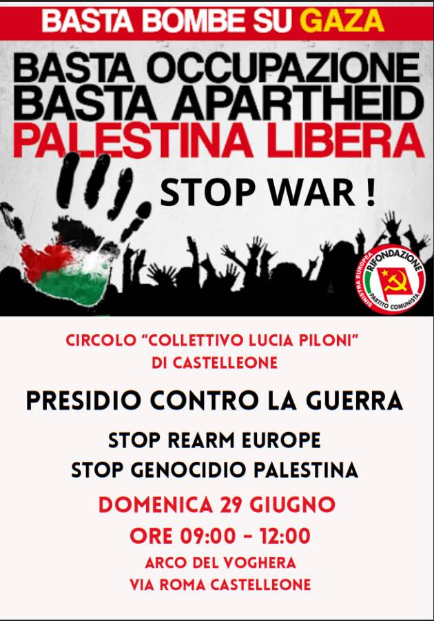 Castelleone Presidi per Gaza