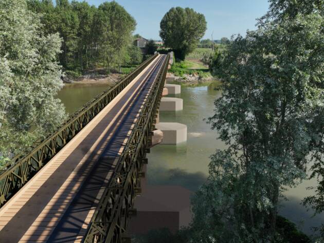 (CR) Ponte Bailey tra Calvatone e Acquanegra sul Chiese: conclusa positivamente la Conferenza dei Servizi