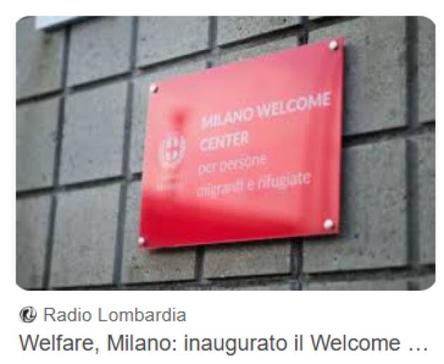 (MI)  WELCOME CENTER, SI RAFFORZANO I SERVIZI  LINGUISTICI  PER MIGRANTI E RIFUGIATI