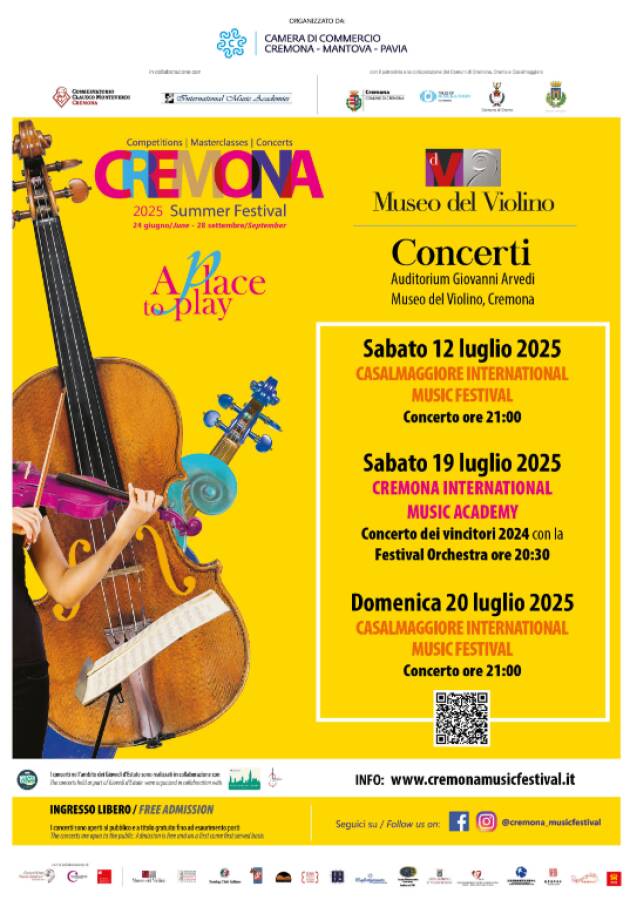CREMONA SUMMER FESTIVAL 2025 – UN FINE SETTIMANA DI GRANDE MUSICA INTERNAZIONALE