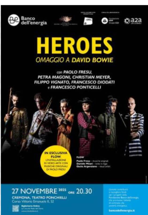 Teatro Ponchielli di Cremona 'Heroes' - Omaggio a David Bowie