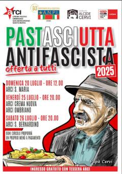 Invito alle pastasciutte a Crema organizzate da Anpi,Arci e Coop 