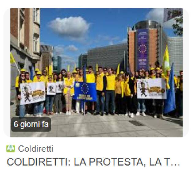 UE, GESMUNDO (COLDIRETTI): VON DER LEYEN VUOLE DISTRUGGERE L’AGRICOLTURA EUROPEA