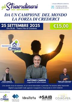 (CR) Gli Straordinari, premio ad Antonio Cabrini nella serata benefica di Casapoint