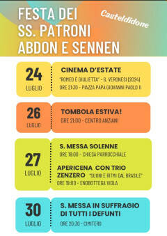Casteldidone celebra i Santi Patroni Abdon e Sennen