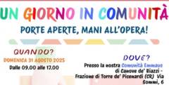 Emmaus  Un appuntamento per domenica 31 AGOSTO!